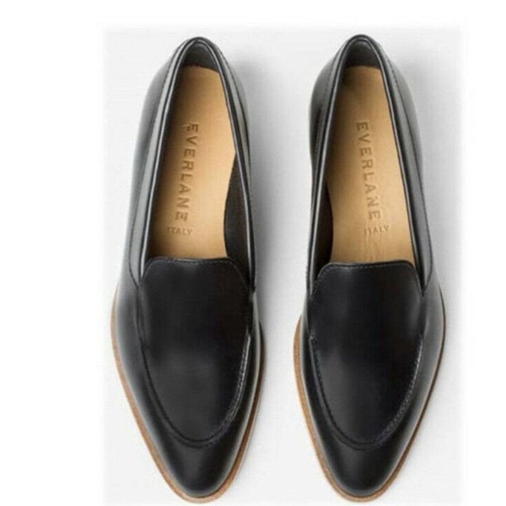 Everlane The Modern Leather Loafer Black size 9